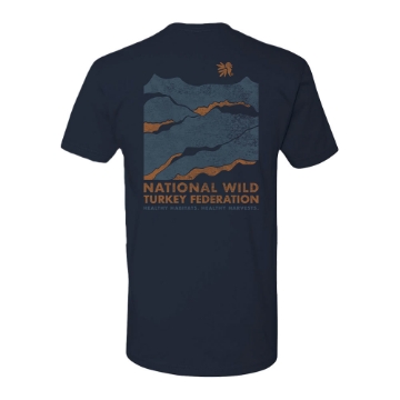 NWTF Landscape Tee Navy - Front