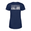 NWTF Ladies Navy Dustin Tee Back Image on white background