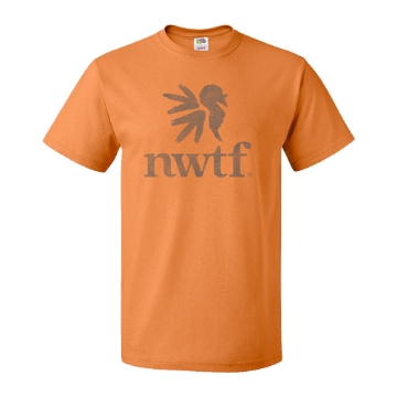 Orange Logo Tee Product Image on white background