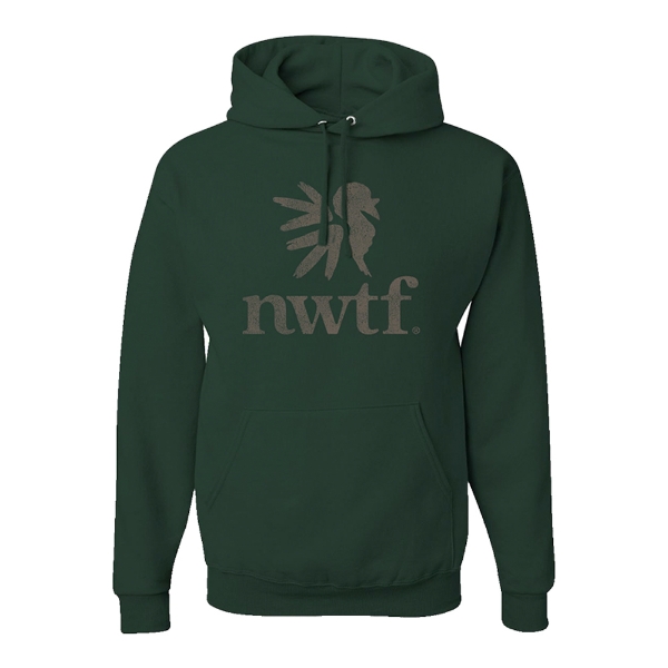 Forest Logo Hoodie Product Image on white background