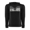 Dustin Dattilio Hoodie Back Image on white background