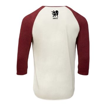 Yellowstone Baseball Tee Front Image on white background