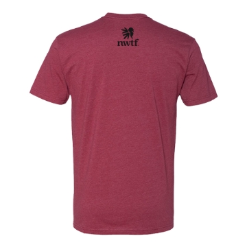 Script Tee Front Image on white background