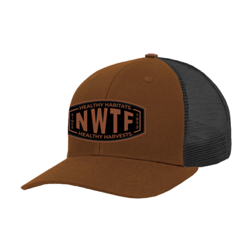  NWTF Orange Hat Front Image on white background