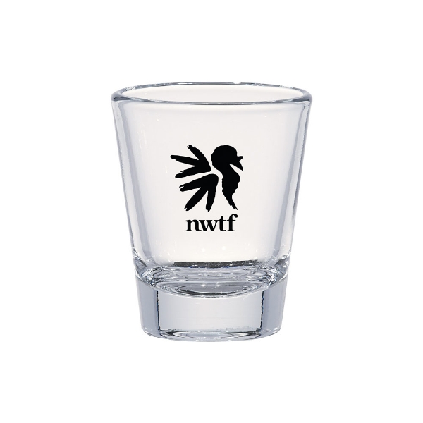 NWTF Shot Glass Product Image on white background