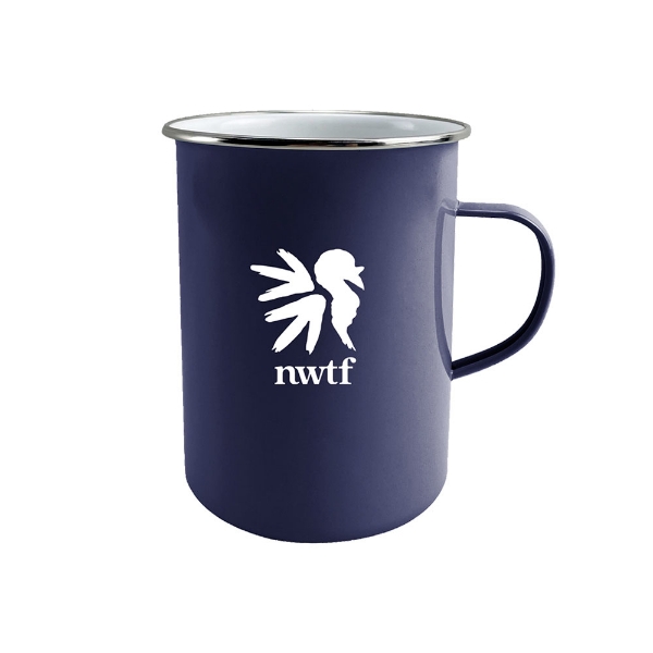 NWTF Steel Camp Mug Product Image on white background