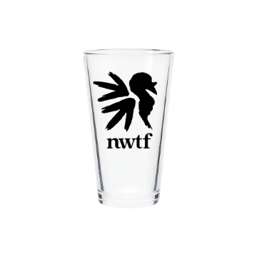 NWTF Pint Glass Product Image on white background