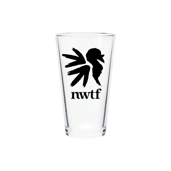 NWTF Pint Glass Product Image on white background