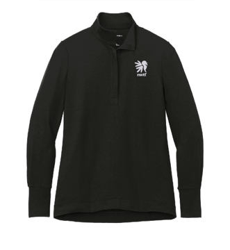 nwtf ladies black q zip