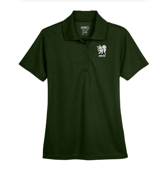 nwtf ladies green polo