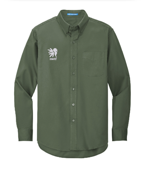 nwtf mens green ls