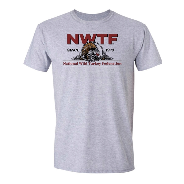 Image of the Since 1973 Tee with NWTF graphic design on the front