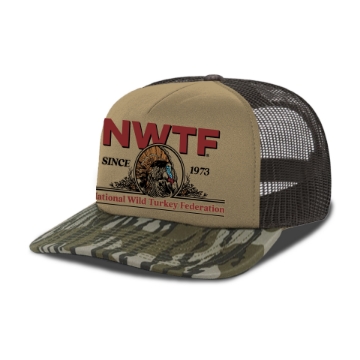 NWTF Bottomland Foam Hat Front Image on white background