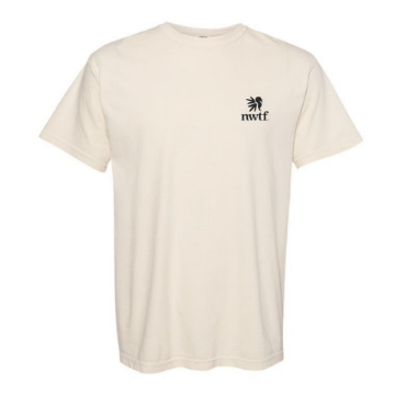 Front image of the Ivory Limited Edition Spring Season Tee with NWTF logo on the left chest