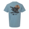 Image of the Ice Blue Limited Edition Spring Season Tee with the NWTF graphic design on the back